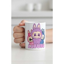 Weiler Riger Labubu Baskılı A-Kalite Porselen Kupa Bardak