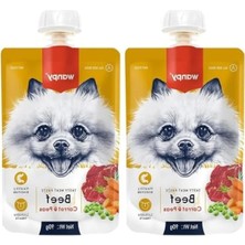 Esranın Dünyası Sığır Etli ve Havuçlu Köpek Et Ezmesi, 90 Gr, 2'li Paket