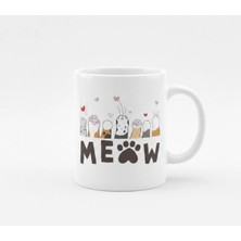 Weiler Riger Porselen Kupa Bardak Renkli Kedi Patileri Meow Tasarımlı 1000290421