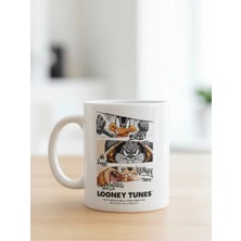 Weiler Riger Looney Tunes Karakterleri Baskılı Premium Porselen Kupa Bardak