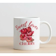 Weiler Riger Sweet Lover Cherry Tasarım A Kalite Porselen Kupa Bardak