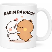 Weiler Riger Sevimli Milk & Mocha Tasarımlı "karım Da Karım" Yazılı Porselen Bardak