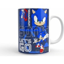 Weiler Riger Sonic Unstoppable Serisi Özel Baskı Porselen Kupa - Mavi Karakter Tasarım