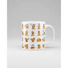 Weiler Riger Garfield Karakter Illüstrasyon Tasarım Nostaljik Kupa Bardak GF-011