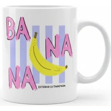 Weiler Riger Muz (Banana) Tasarımlı A Kalite Porselen Kupa Bardak