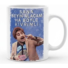 Weiler Riger Porselen Kupa Bardak Sana Beyin Alacam Ha Böyle Kıvırımlı Tasarımlı 1000290429