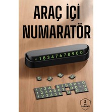 Terrien Araç Içi Numaratör Numaralık Torpido Üstü Açılır Kapanır Telefon Numarası Bırakma