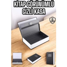 Terrien Gizli Kasa Ingilizce Sözlüğü Kitap Görünümlü Anahtarlı Gizli Mini Çelik Kasa Kilitli