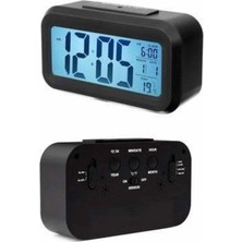 Terrien Dijital Masa Saati Takvim Çalar Saat Alarmlı Işıklı LED Ekran Pilli