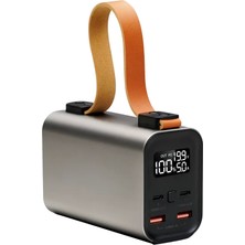 Terrien 50000 Mah Powerbank Süper Hızlı Şarj LED Dijital Göstergeli Taşınabilir Şarj Cihazı