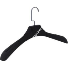 Md Vitrin Dekorasyon Softaş Siyah Erkek Ceket Askısı (100 Adet)