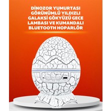 Terrien Dinozor Yumurtası Tasarımlı Projektörlü Gece Lambası