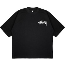 Pure Effect Unisex Oversize Sırt Mavi Zar Baskılı T-Shirt