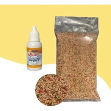 Esranın Dünyası Karışık Japon Balığı Yemi 250 gr - Fish-Vit Balık Vitamini ile