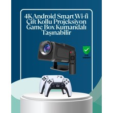 Terrien 450 Ansı Lümen, 4K Destekli Kompakt Ev Projektörü