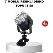 Terrien Müzik Ritmine Duyarlı Renkli Disko Topu – 7 Modlu Işıklı Parti Lambası