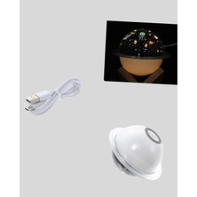 Terrien Gece Lambası Özellikli Taşınabilir Nemlendirici ve Aromaterapi Cihazı USB Girişli