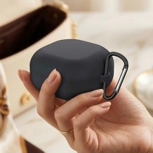Basias Samsung Galaxy Buds 4 - Galaxy Buds 4 Pro Kılıf  Mat Silikon Kancalı