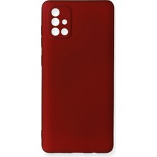 Uravas Store Galaxy A71 Kılıf First Silikon - Bordo