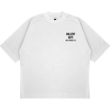 Pure Effect Unisex Oversize Gallery Dept Hollywood Baskılı Boxy Fit Kalın Kumaşlı (240GSM) T-Shirt