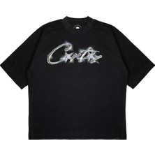 Pure Effect Unisex Oversize Corteız Parlak 3D Baskılı T-Shirt