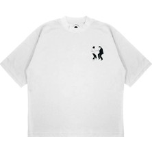 Pure Effect Unisex Oversize Pulp Fıctıon Tv Show Baskılı Boxy Fit Kalın Kumaşlı (240GSM) T-Shirt