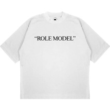 Pure Effect Unisex Oversize Role Model Baskılı Boxy Fit Kalın Kumaşlı T-Shirt