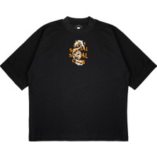 Pure Effect Unisex Oversize Anti Social New Drake Baskılı T-Shirt