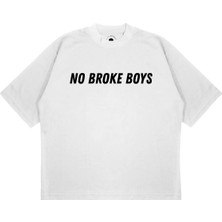 Pure Effect Unisex Oversize No Broke Boys Baskılı Boxy Fit Kalın Kumaşlı T-Shirt