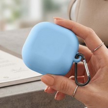 Basias Samsung Galaxy Buds 4 - Galaxy Buds 4 Pro Kılıf  Mat Silikon Kancalı