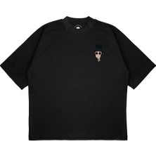 Pure Effect Unisex Oversize Wıllı Wonka Tv Show Baskılı Boxy Fit Kalın Kumaşlı (240GSM) T-Shirt