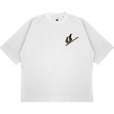Pure Effect Unisex Oversize Truman Tv Show Baskılı Boxy Fit Kalın Kumaşlı (240GSM) T-Shirt