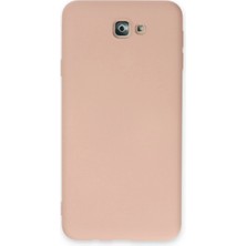 Uravas Store Galaxy J7 Prime Kılıf Nano Içi Kadife Silikon - Pudra