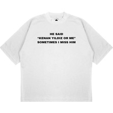 Pure Effect Unisex Oversize Kenan Yıldız Baskılı Boxy Fit Kalın Kumaşlı T-Shirt