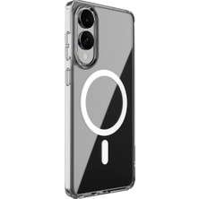 Uravas Store Galaxy S25 Edge Kılıf Magneticsafe Şeffaf Silikon - Şeffaf