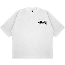 Pure Effect Unisex Oversize Mor Zar Sırt Baskılı T-Shirt