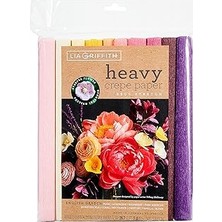 Uravas Store Creativity Inspired Ingiliz Bahçesi Iplik Yoğunluğu 10 Ağır Krep Kağıdı, Kağıt, Çeşitli, 25 cm x 10