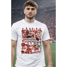 Efendioğlu Design Milli Takım Dünya Kupasında Baskılı Pamuklu T-Shirt