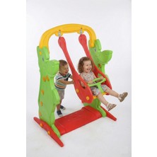 Exectus Kreş Tipi Yüksek Taşıma Kapasiteli (60 Kg) Bidonlu ve Korumalı Salıncak