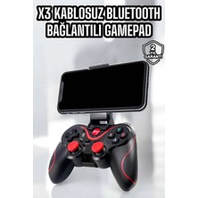 Uslucan Alışveriş X3 Gamepad Oyun Kolu Bluetooth Bağlantılı Gamestick Android Uyumlu