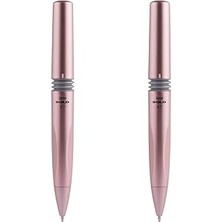 Uravas Store Serve Bold Mekanik Kursun Kalem 07MM Metalik Roze 2li Set
