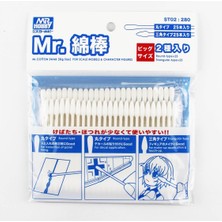 Mr. Hobby Mr.hobby St-02 Geniş Yüzeyler Için, Ucu Pamuklu Plastik Çubuklar, 25 Adet Yuvarlak Uclu, 25 Adet Üçgen Uclu