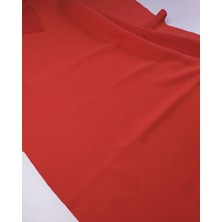 Kumaş Parça Nar Çiçeği Renkte Şardonlu 3 Iplik Penye Kumaş 150X80CM