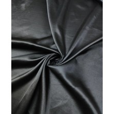 Kumaş Parça Siyah Renkte Astarlık Saten Kumaş 150X190CM