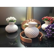 Home El Işçiliği Saf Bakır Zincir Desenli Kelepçe Bileklik