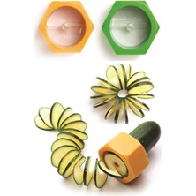 Delixa Spiral Dekoratif Şekilli Salatalık Sebze Dilimleyici Doğrayıcı