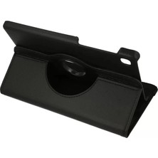 Uravas Store Galaxy T220 Tab A7 Lite 8.7 Kılıf 360 Tablet Deri Kılıf - Siyah