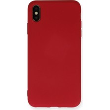 Uravas Store Iphone Xs Kılıf Nano Içi Kadife Silikon - Kırmızı