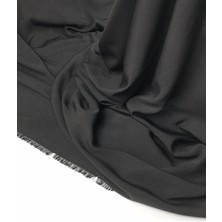 Kumaş Parça Siyah Renkte Ince Krep Kumaş 150X300CM