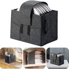 Delixa Qivine Karavan Plaka Tutucu, Karavan Mutfak Dolabı Depolama, 8 Plakalı Kamp Yemek Takımı Depolama, K